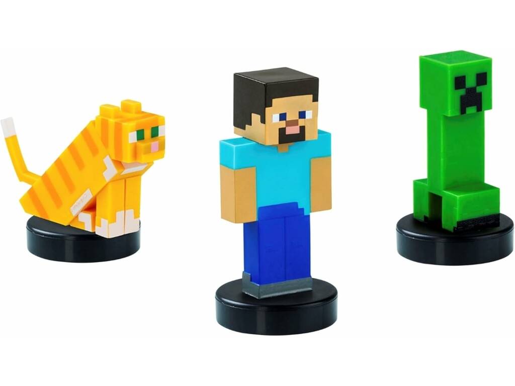 Minecraft - Lot de 3 figurines estampillées