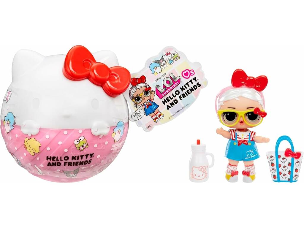 LOL Surprise Hello Kitty And Friends Poupée surprise avec accessoires