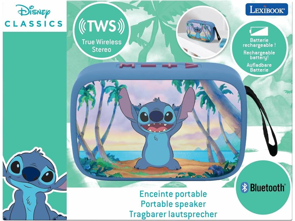 Haut-parleur portable Bluetooth Disney Stitch