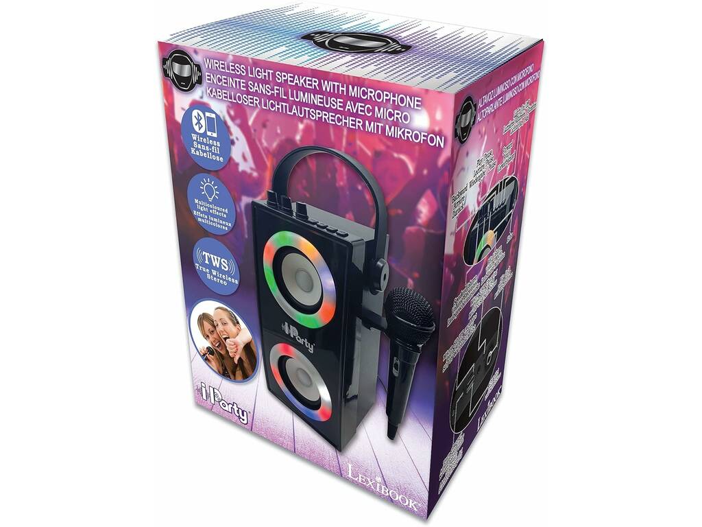 IParty Altifalante Luminoso Bluetooth com Microfone