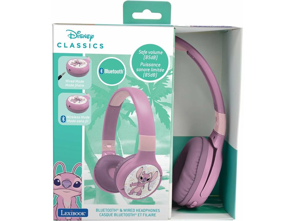 Écouteurs pliables 2-en-1 Disney Classics Stitch Angel