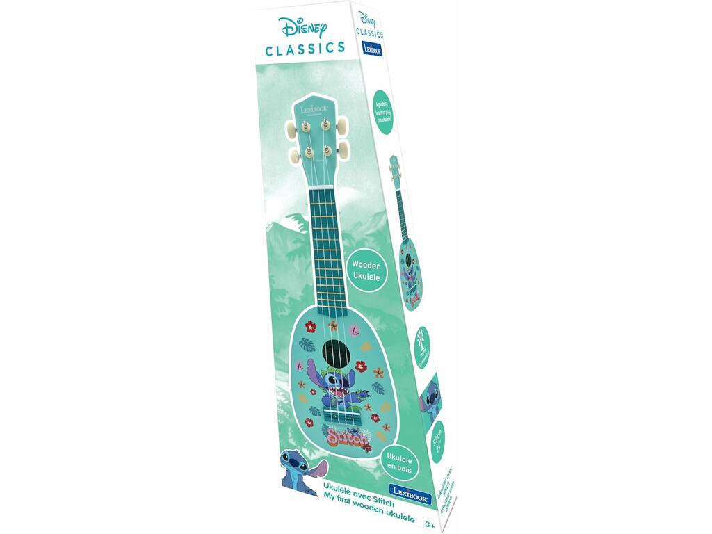 Ukulélé en bois Disney Stitch 53 cm