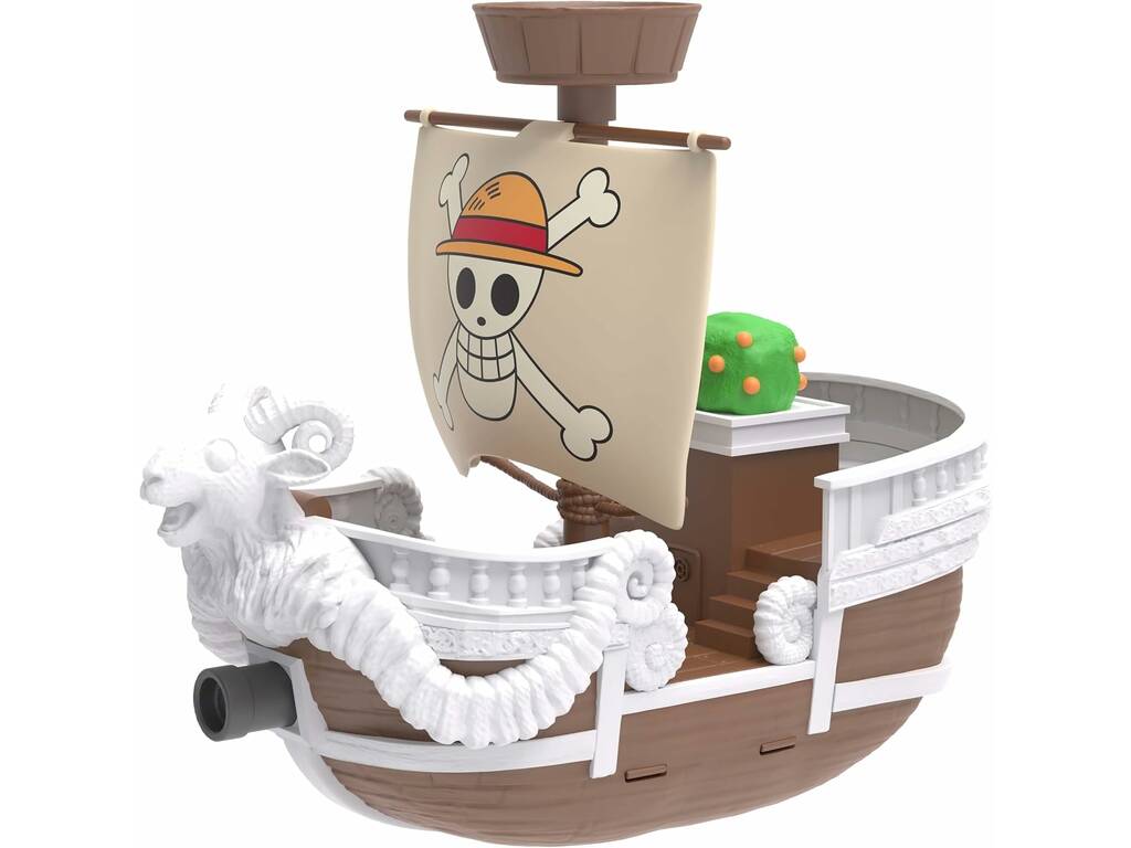 One Piece Barco Going Merry com 10 Microfiguras
