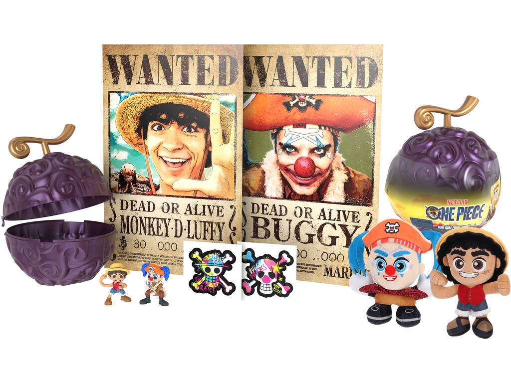 One Piece Fruta Gum Gum com 8 Surpresas