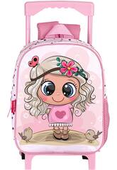 Sac  dos pour crche Pr Doll avec roulettes