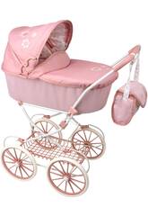 Poussette pour poupes avec capote Elegance et sac