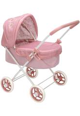 Poussette pour poupes avec capote Elegance