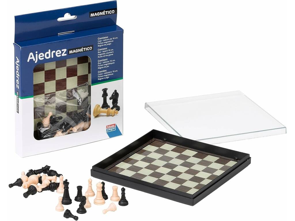 Ajedrez Tablero Magnético de 15,5x15,5 cm