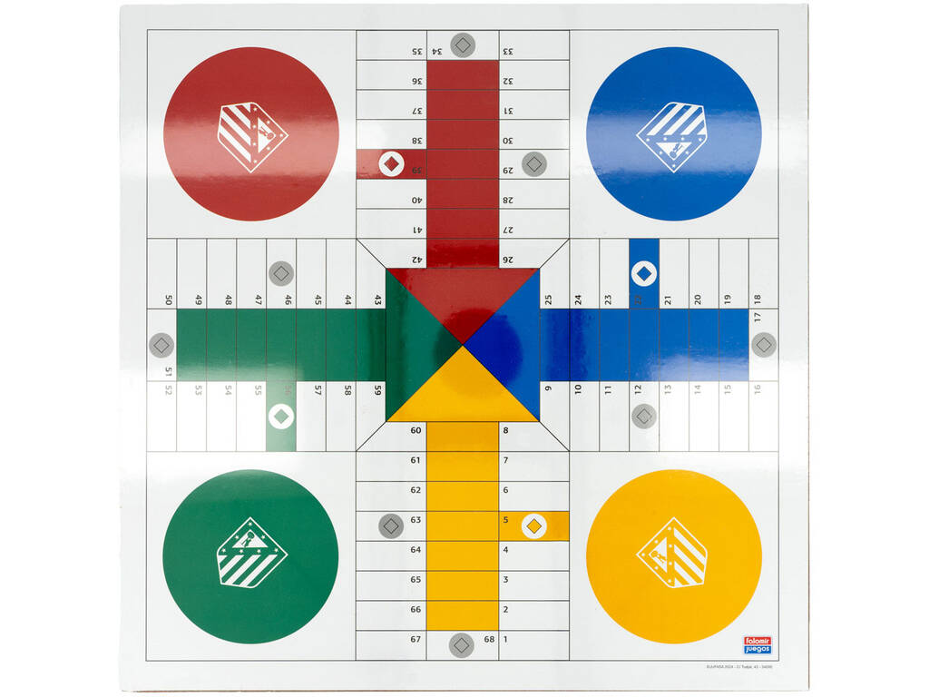 Parcheesi et jeu de l'oie de l'Atletico de Madrid 40x40 cm