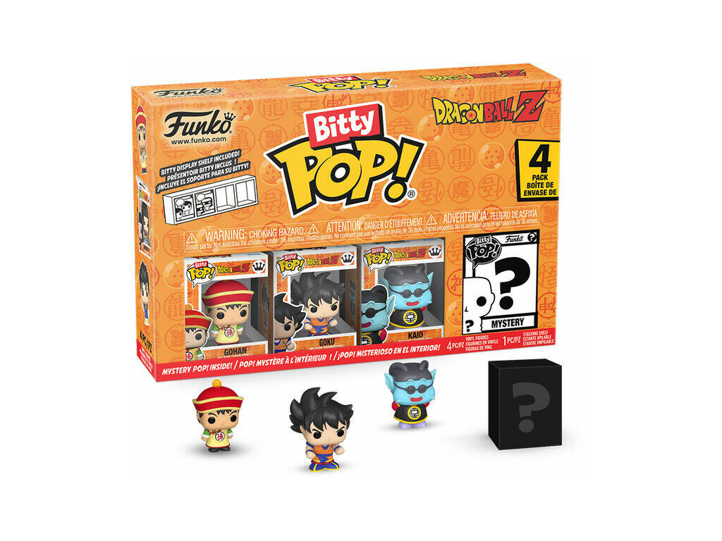 Funko Pop Bitty Dragon Ball Z Pack 4 mini Figuras con Gohan