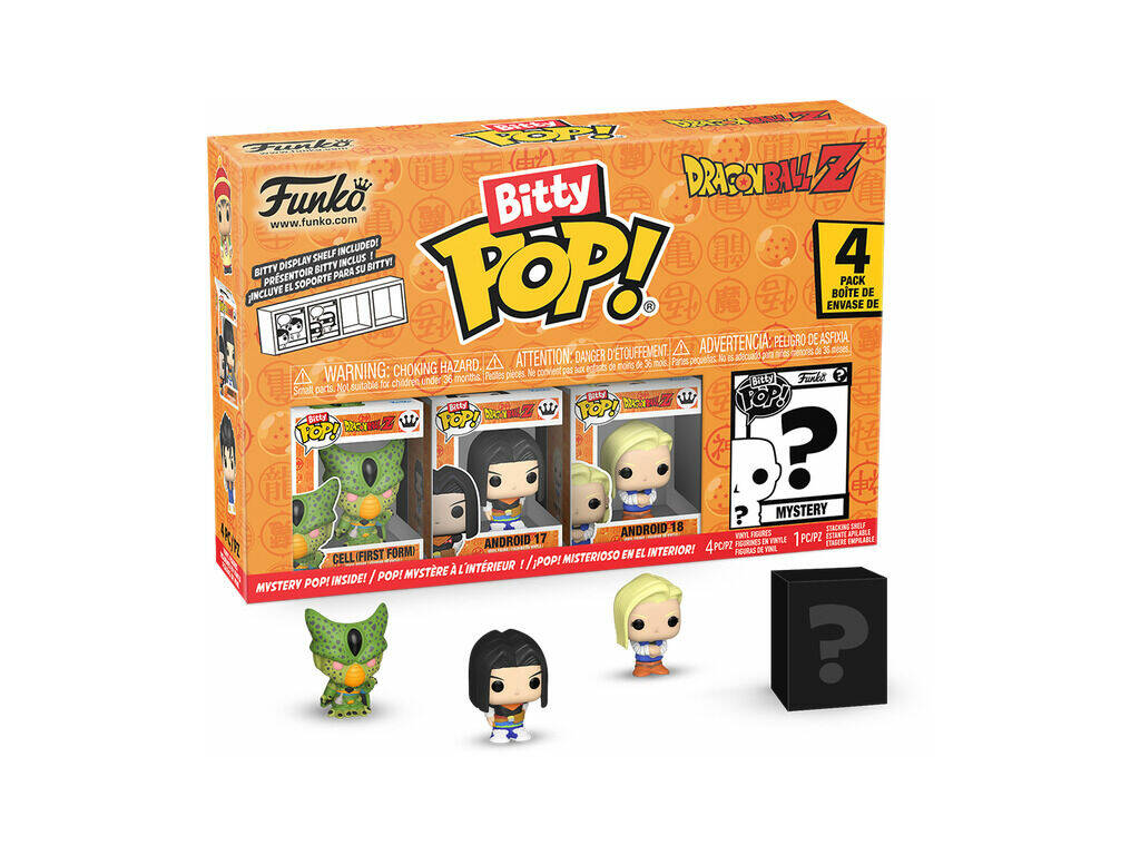 Funko Pop Bitty Dragon Ball Z Pack 4 mini Figuras con Cell