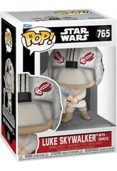 Funko Pop Star Wars Figura Luke Skywalker com Remote e Cabea Oscilante
