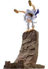 One Piece FL Vol. 2 Figura Monkey D. Luffy Gear5 con base per cellulare
