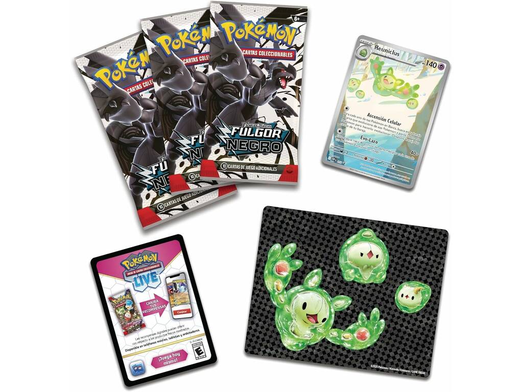 Pokémon TCG Scarlet et Purple Fulgor Noir Collection Blister avec autocollants spéciaux