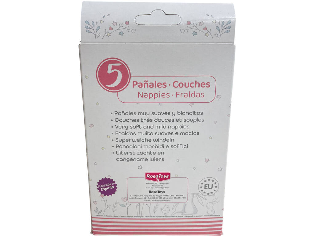 Boîte de 5 couches pour poupées bébés