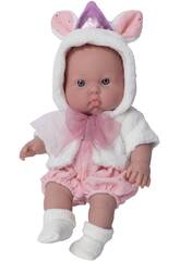 30 Cm Fatty Poupe Fantasy Licorne Rose