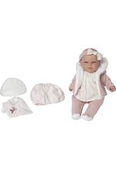 Boneca Beb Recm-Nascida Roma de 40 cm com 36 Sons