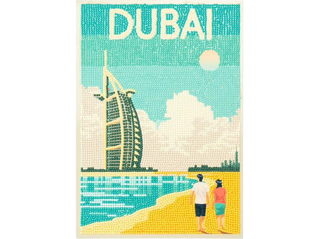Diamantiny Décorer avec des pierres précieuses Carte postale Dubaï
