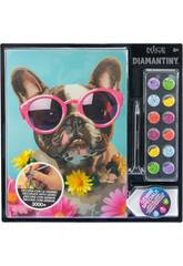 Diamantiny Decorar com Gemas Mascota Pug
