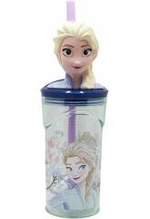 Copo Figurinha 3D Frozen Snowy Tale de 360 ml