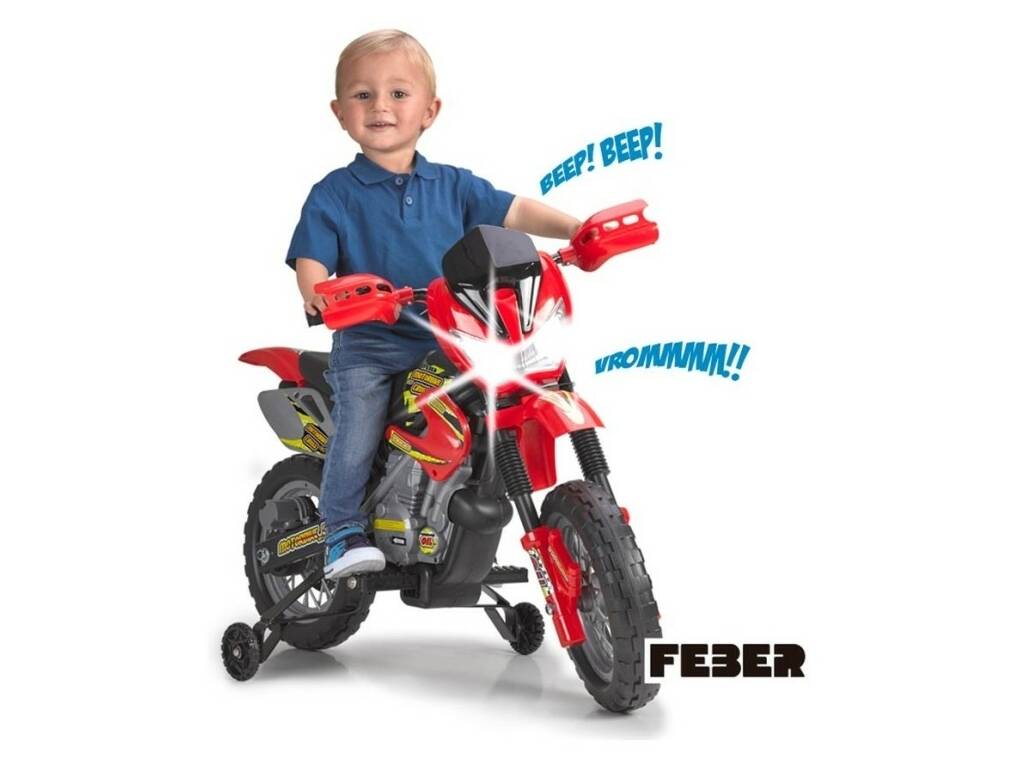Feber Motorbike Cross 400F Rouge 6V