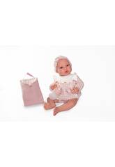Boneca Bebé Recém-Nascida Erika de 42 Cm Com Trocador
