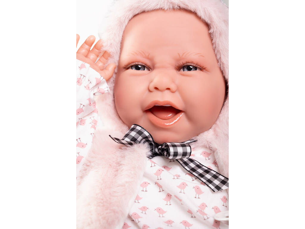 Poupée bébé nouveau-né Carla 42 cm avec gilet