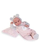 Boneca Beb Recm-Nascida Luca brilha de noite de 42 cm Com Almofada