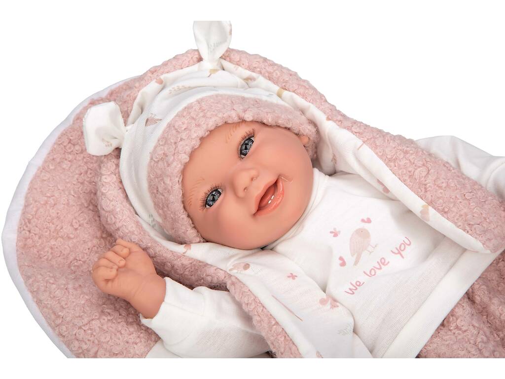 Elegance Newborn Baby Doll Colin 40 cm avec coussin