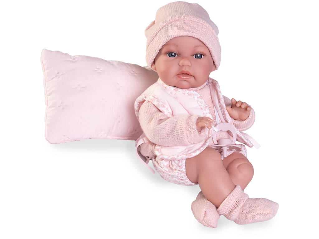 Poupée Posturitas Baby Toneta de 34 cm avec gilet et coussin