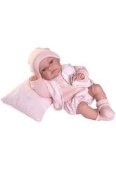Boneca Baby Toneta Posturitas de 34 Cm Com Colete e Almofada