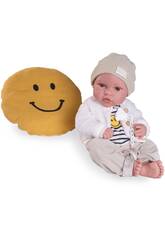 Boneco Beb Recm-Nascido Erik de 42 Cm Com Almofada Smile