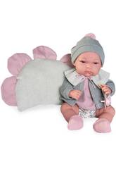 Poupée bébé Toneta de 33 cm avec coussin