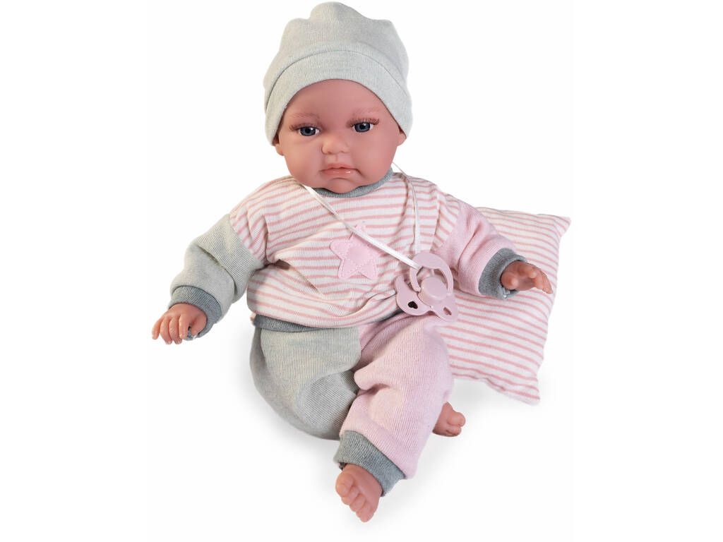 Poupée Toneta Babillage de 34 cm avec pyjama