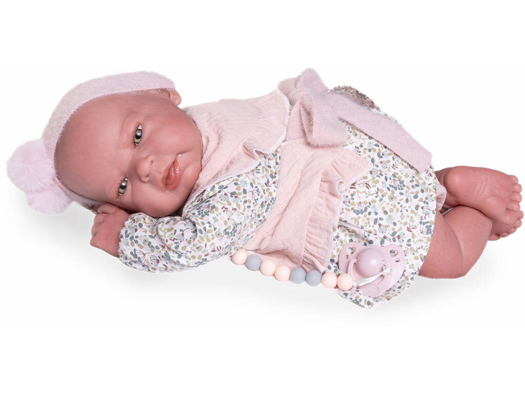Boneca Bebé Sweet Reborn Lea de 42 cm com Babete Antonio Juan 80327