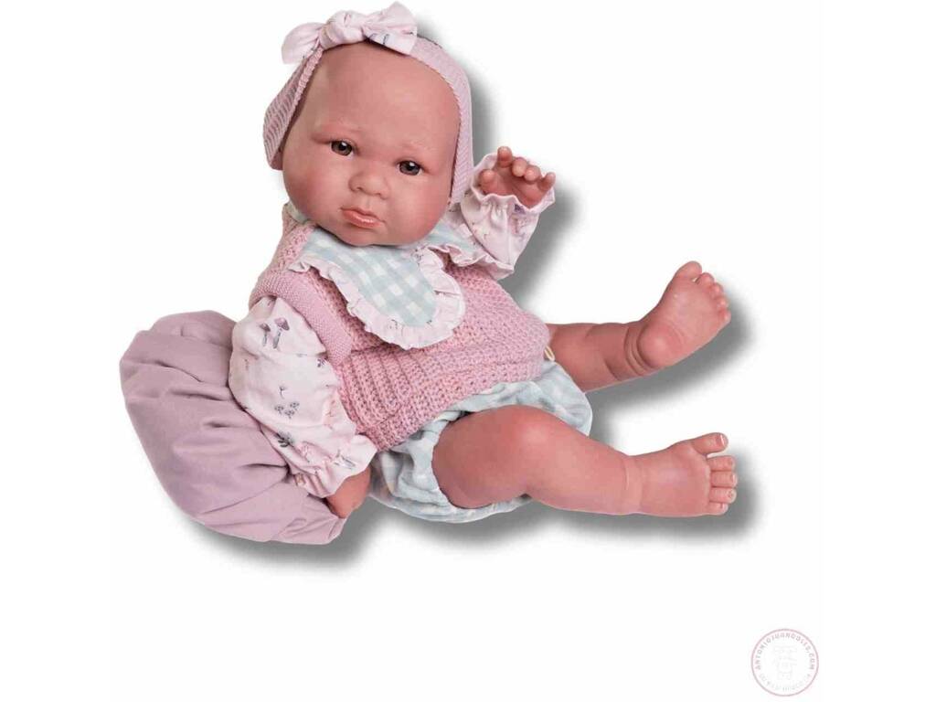 Boneca Bebé Sweet Reborn Luca de 42 cm com Bolsa