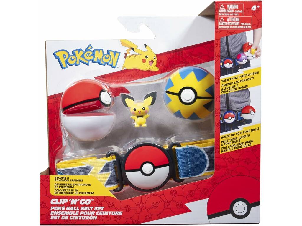 Figurine Pokémon Clip N Go avec balle et ceinture