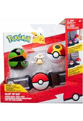 Pokémon Clip N Go Figura con Ball e Cintura