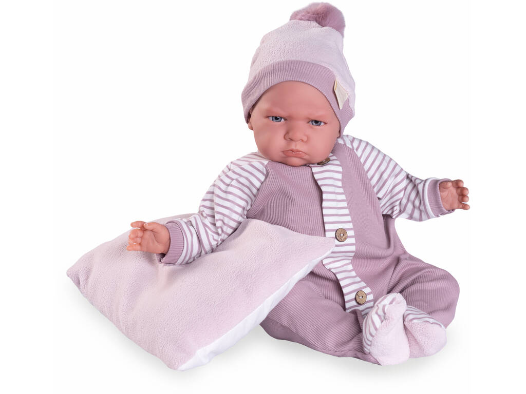 Poupée Bébé Mon Premier Reborn Berta de 52 Cm Avec Pyjama 