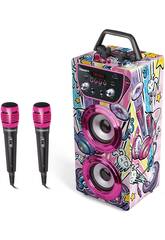 Trendix Karaoke Speaker Party Edition avec Micrfonos