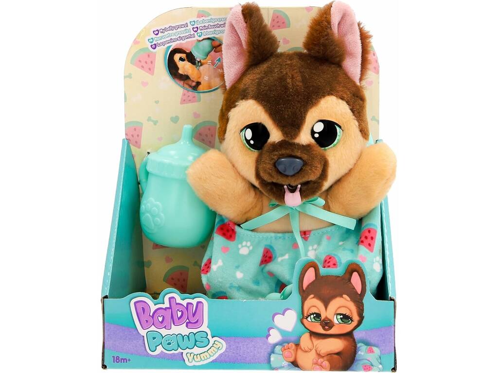 Berger allemand en peluche Baby Paws Yummy
