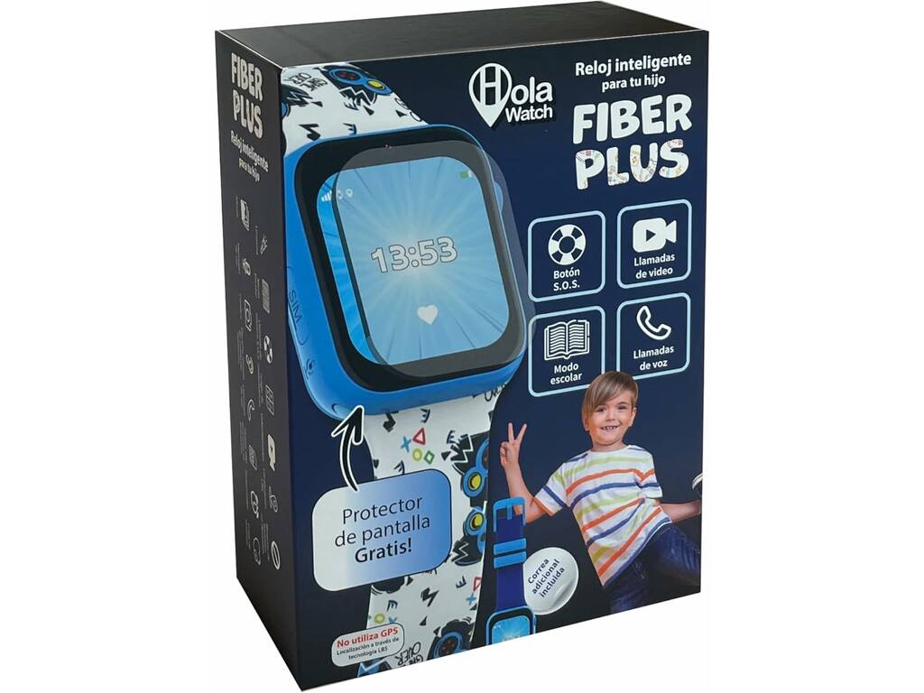 HolaWatch Fiber Plus Smartwatch Bleu