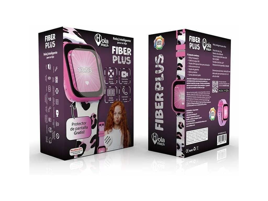 Relais Inteligente HolaWatch Fiber Plus Rosa