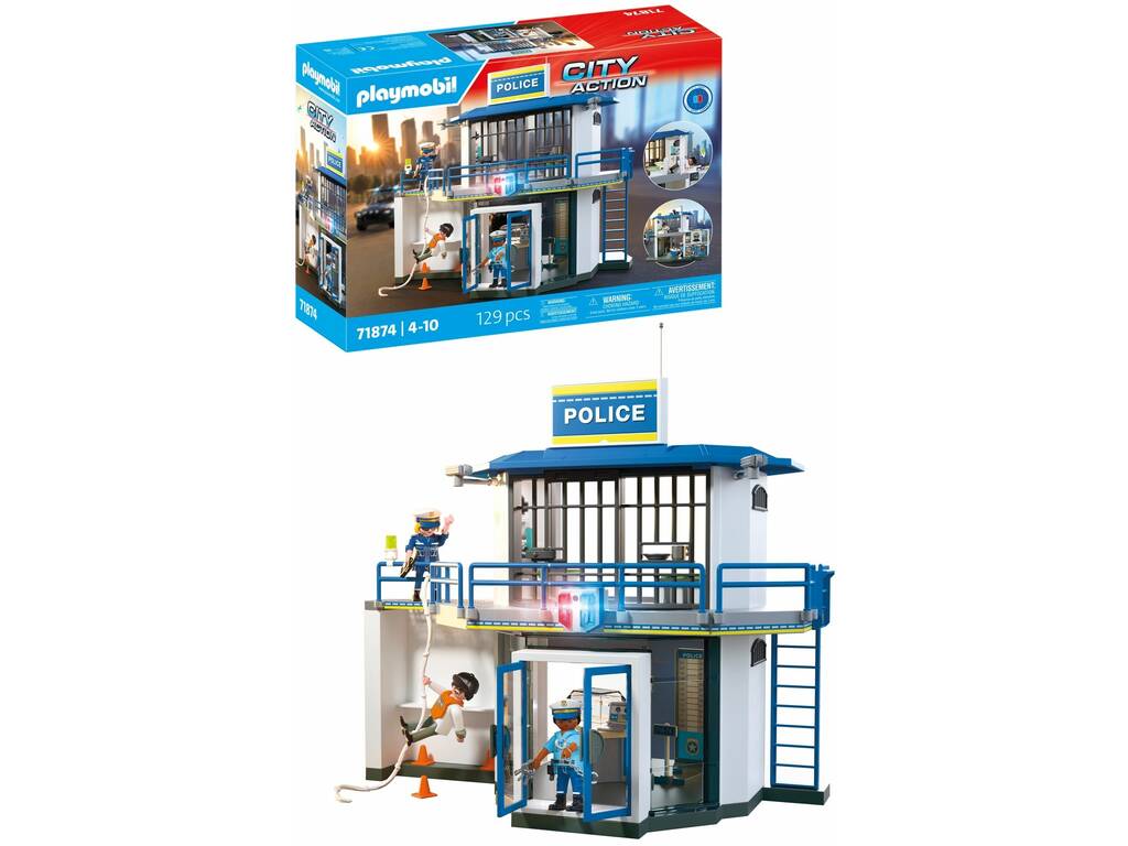 Playmobil City Action Commissariat avec salle d'enquête