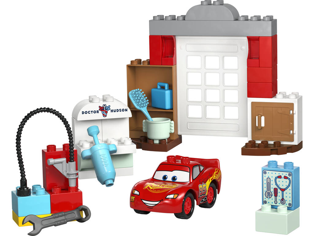 Lego Duplo Disney Cars Visite de McQueen à l'atelier de Doc