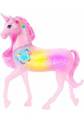 Barbie Unicórnio Galopa e Brilha com Luzes e Sons