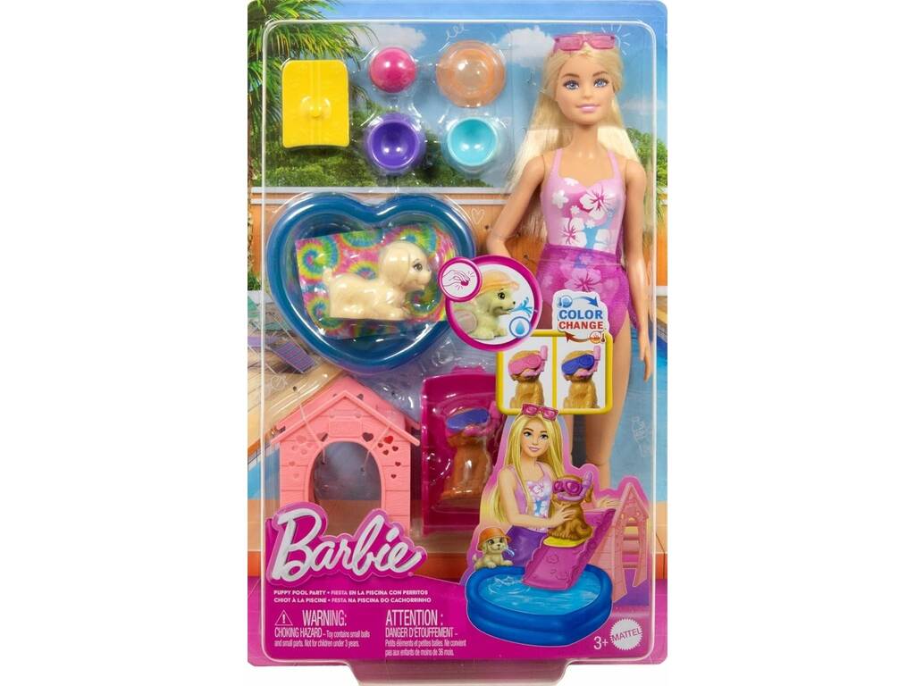 Barbie Fête des chiots à la piscine