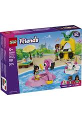 Lego Friends Festa na Piscina com Flamingo e Unicrnio
