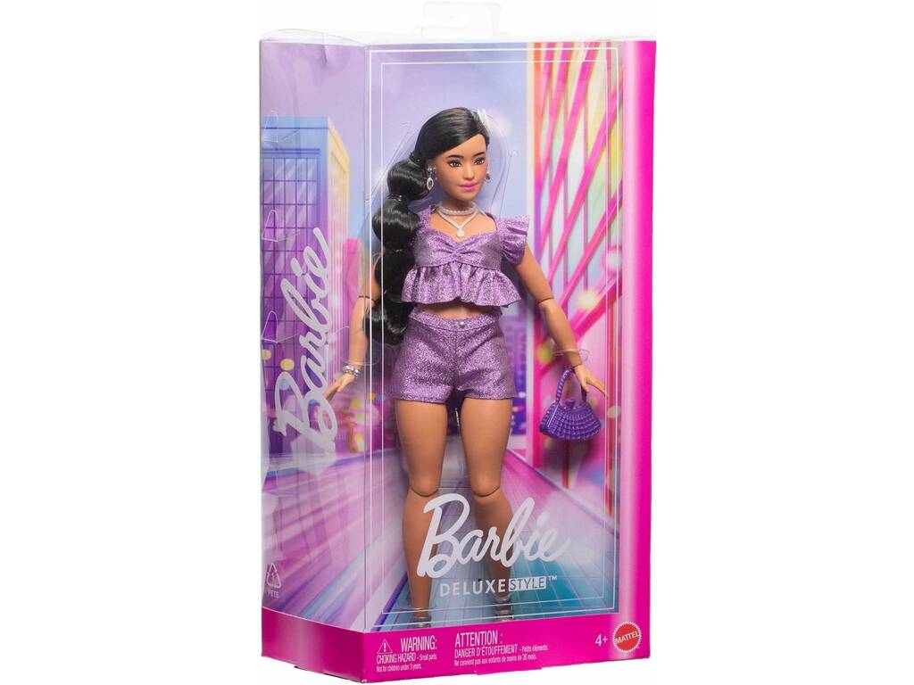 Barbie Deluxe Style Poupée Ensemble Violet Brillant