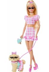 Barbie Twinning Looks Poupée Look Rose avec chien